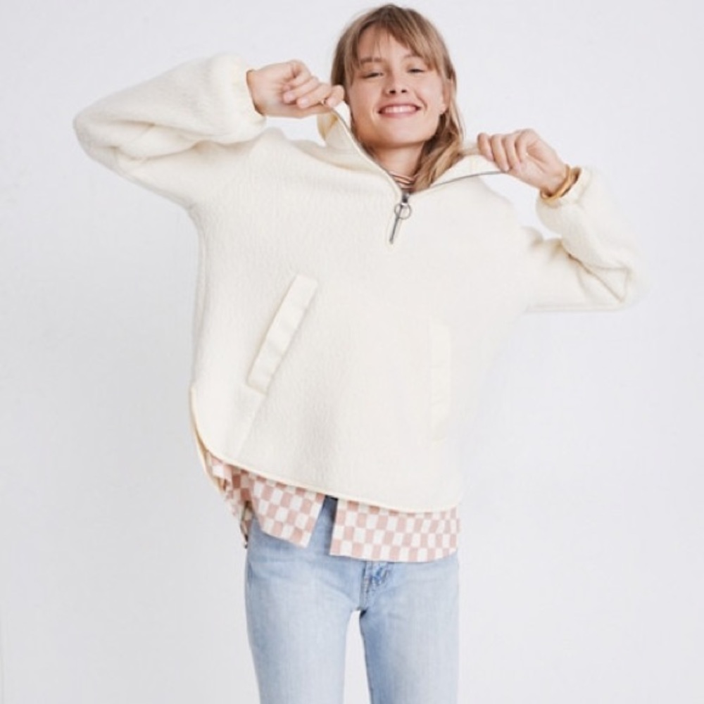 Madewell Polartec Fleece Popover Jacket